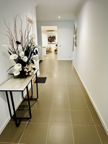 Clean and airy house in a family friendly neighbourhood. Home office available. 