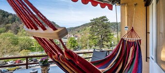 Studio Apartment 'Zentrale Ferienwohnung Mit Balkon' with Mountain View, Balcony and Wi-Fi