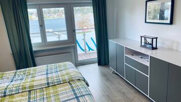 1 makuuhuone, vuodevaatteet