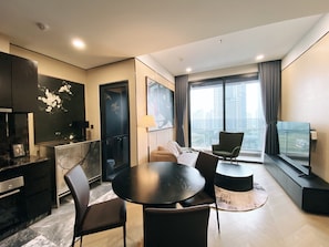 Departamento Deluxe | Área de sala de estar