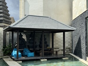 Outdoor dining - Ocean view villa Bima 2 bedroom with kids pool  (Bali)