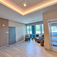 Área de estar no saguão