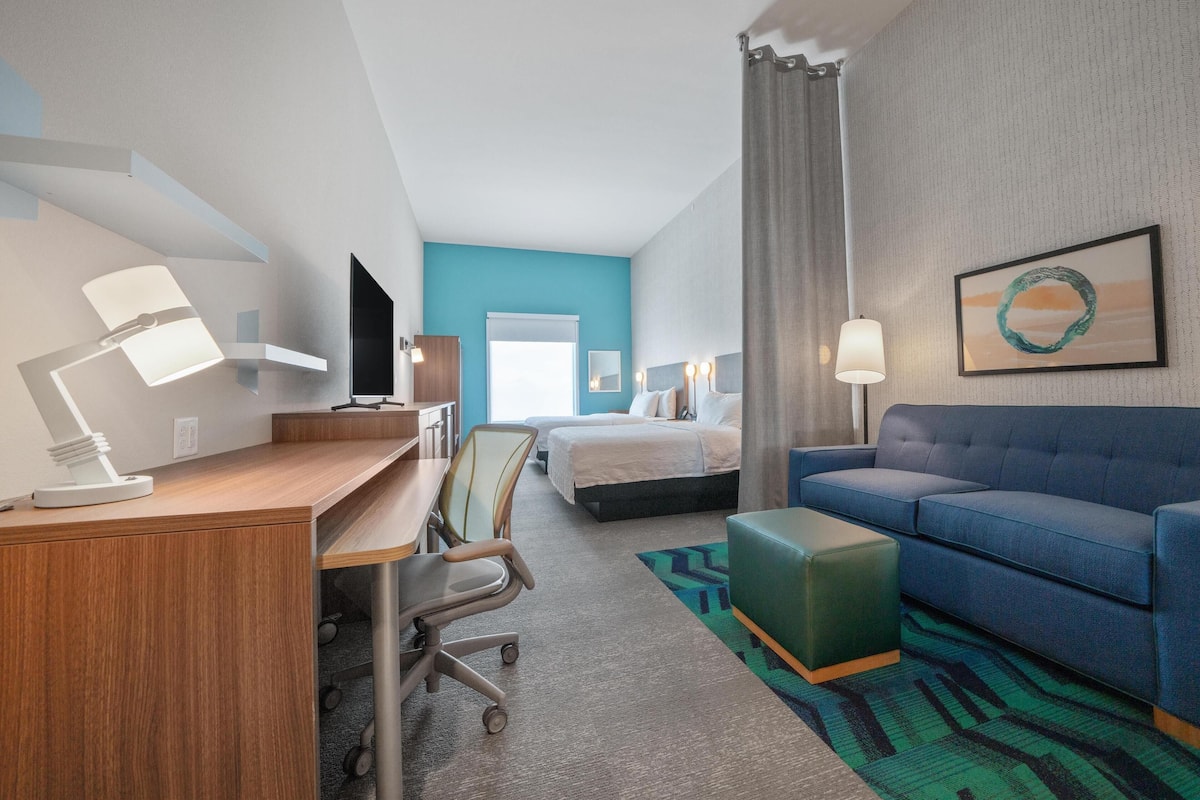 Studio, 2 Katil Ratu (Queen), Accessible (Hearing) | Ruang kerja komputer riba, Wi-fi percuma, cadar katil