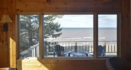 Purple Waves | Mid-Century Home Steps to the Lake