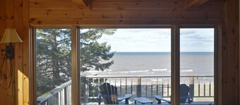 Purple Waves | Mid-Century Home Steps to the Lake