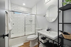 Hair dryer, towels