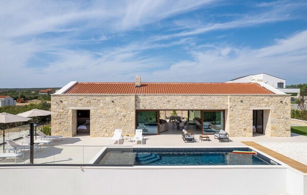 A heated pool