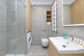 Shower, hair dryer