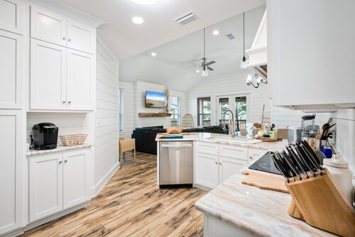 New pet friendly beach house in resort community with private beach and pool