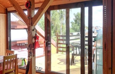 Beach front apartment in Leba with sauna