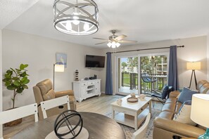 Smart TV, DVD player - Pet Friendly Oceanview Condo With Two Decks & Easy Beach Access! (St. Augustine)