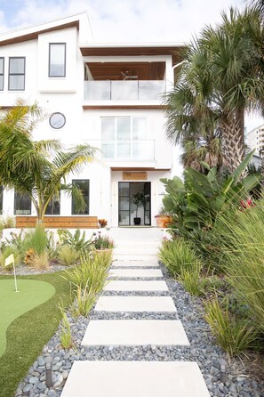 Exterior - Modern Beach House: Steps to BEACH w/ Heated Pool (Jacksonville Beach)
