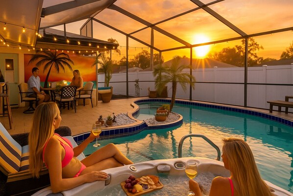 Außenpool, beheizter Pool