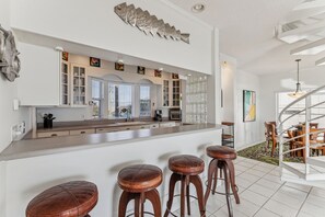 Duplex, 3 Bedrooms | Private kitchen | Fridge, oven, coffee/tea maker, toaster - Breathtaking Beach Front House 3 Bedroom Home by RedAwning (St. Augustine)