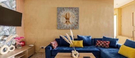 Comfort Apartment, 2 Bedrooms | Living area | Flat-screen TV