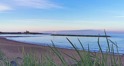 Only a two-minute walk and you are on the beach.