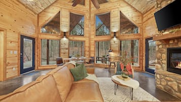 Smart TV, lareira, videogames, pebolim