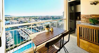 Vue Imprenable Cannes Marina ..piscine/mer/golf