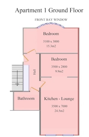 Living area - Beach Court Holiday Apartments (Skegness)
