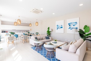 TV - Cala Serena | 3-bedroom modern apartment situated in La Cala de Mijas (La Cala de Mijas)