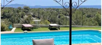 Villa vue mer à 180, Sans vis à vis , Piscine 11x4,50m, Animaux Acceptés,