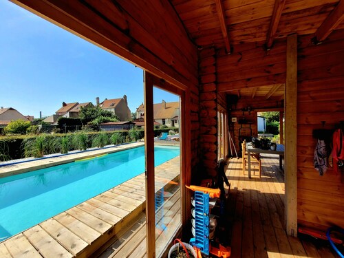 Villa Oriel à Neufchâtel-Hardelot (villa grande capacité) avec piscine privée