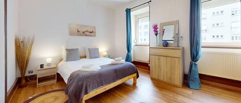 2 habitaciones, wifi gratis y ropa de cama