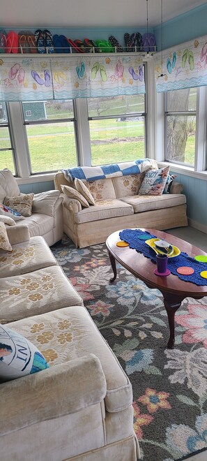 Smart TV, lettore DVD, tavolo da ping pong, libri