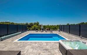 A heated pool