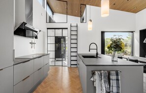 Fridge, oven, stovetop, dishwasher