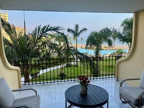 Terrace/patio - Modern Ocean View Condo - Marina Puerto Vallarta (Puerto Vallarta)