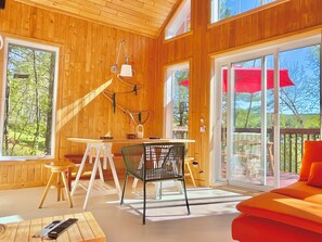 Smart TV, fireplace, video games, books