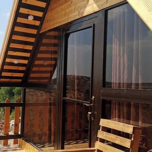 Front of property - orchid huts (Ajloun)