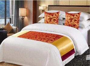 1 bedroom, desk, laptop workspace, blackout curtains