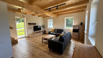 Télévision, cheminée