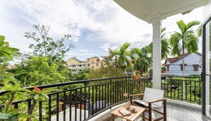 Uitzicht vanaf balkon
