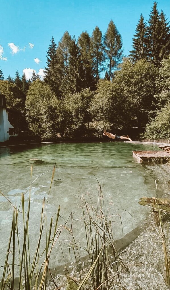 Outdoor pool - Toni Hütte am Riesserkopf (Garmisch-Partenkirchen)