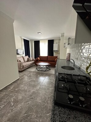 舒适开间套房 | 起居区