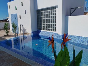Studio, vue ville | Terrasse/Patio