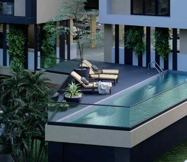 Outdoor pool - Park Apartments (Accra)