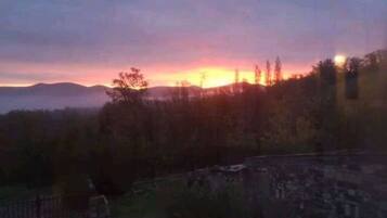 Udsigt fra overnatningsstedet