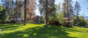 Home is located on far right. Shares yard with 2 other rentals.