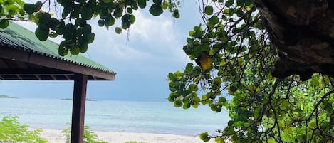 Sun-loungers, beach towels