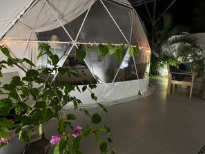 Classic Tent, Patio, Garden View | 1 bedroom, Tempur-Pedic beds, individually decorated, laptop workspace - Amaj Eco Lodge (Sámara)