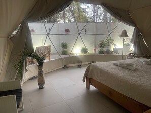 Classic Tent, Patio, Garden View | 1 bedroom, Tempur-Pedic beds, individually decorated, laptop workspace - Amaj Eco Lodge (Sámara)