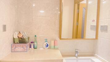 Hair dryer, toilet paper