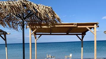 Sun loungers, beach towels