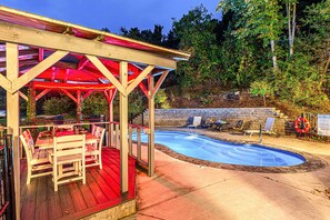 A heated pool