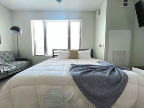 Desk, iron/ironing board, free WiFi, bed sheets