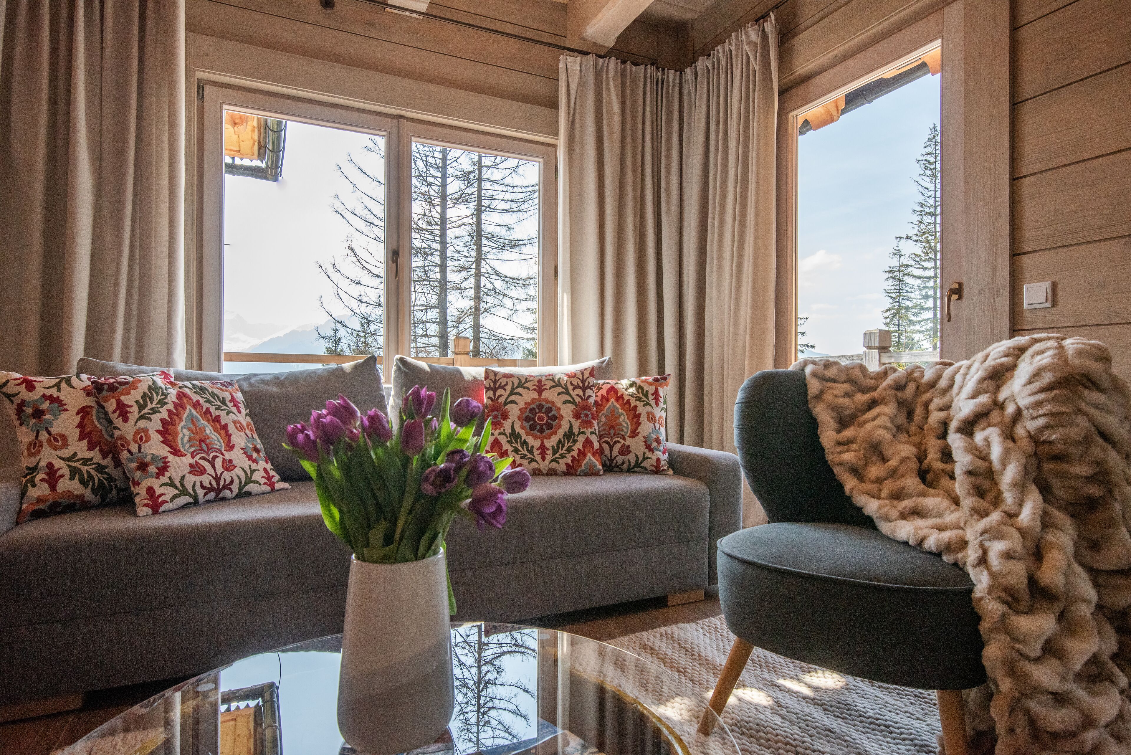 Comfort Apartment | Living room | 40-inch flat-screen TV with satellite channels